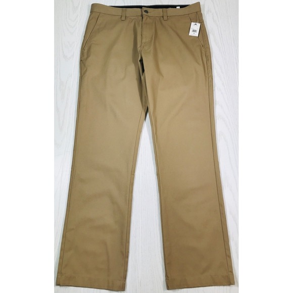 Volcom Vmonty Pants Mens 36x32 Brown Twill Chino Skater Casual Cotton Preppy New - Picture 1 of 13
